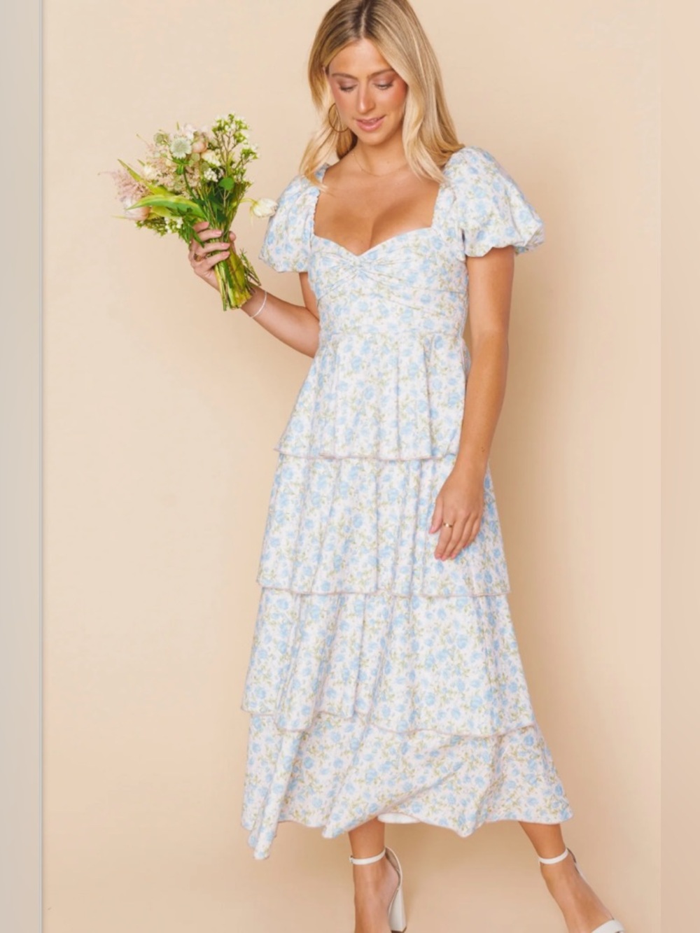 Show Me Your Mumu Va Va Midi XL Floral Reformation Style Cottagecore Dress